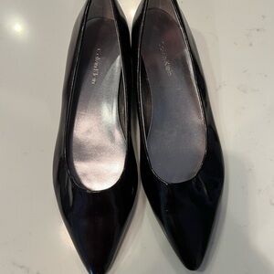 Calvin Klein Black Patent Flats